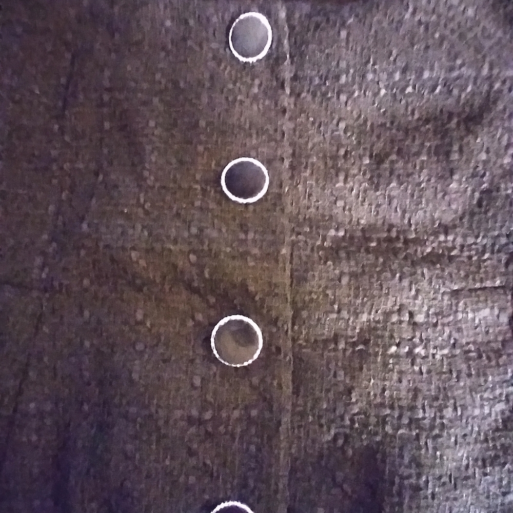 Lascana Black Button-Up Jacket Cropped Front Pockets Size 6 Business Casual - Picture 10 of 10